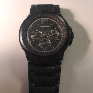 Fossil Black Metal watch